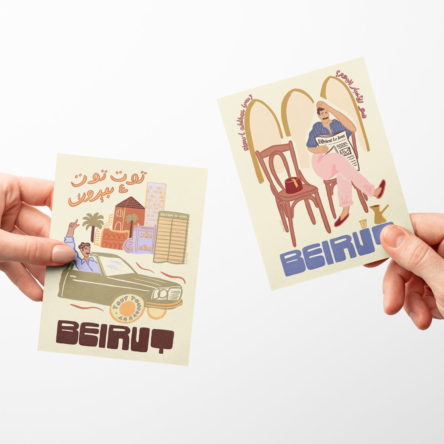 Pack de cartes postales de la collection Beyrouth