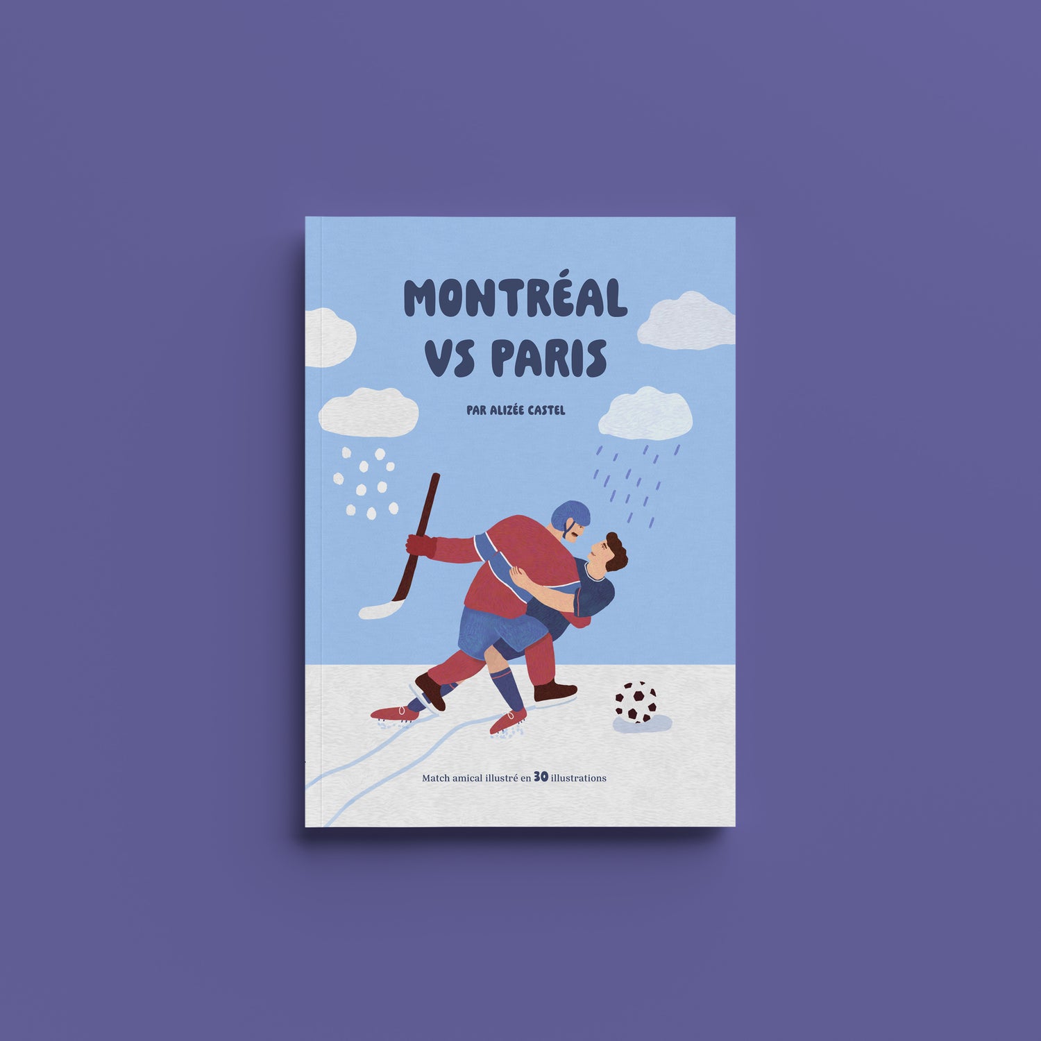 Montreal vs Paris Book Cover by Alizee Castel