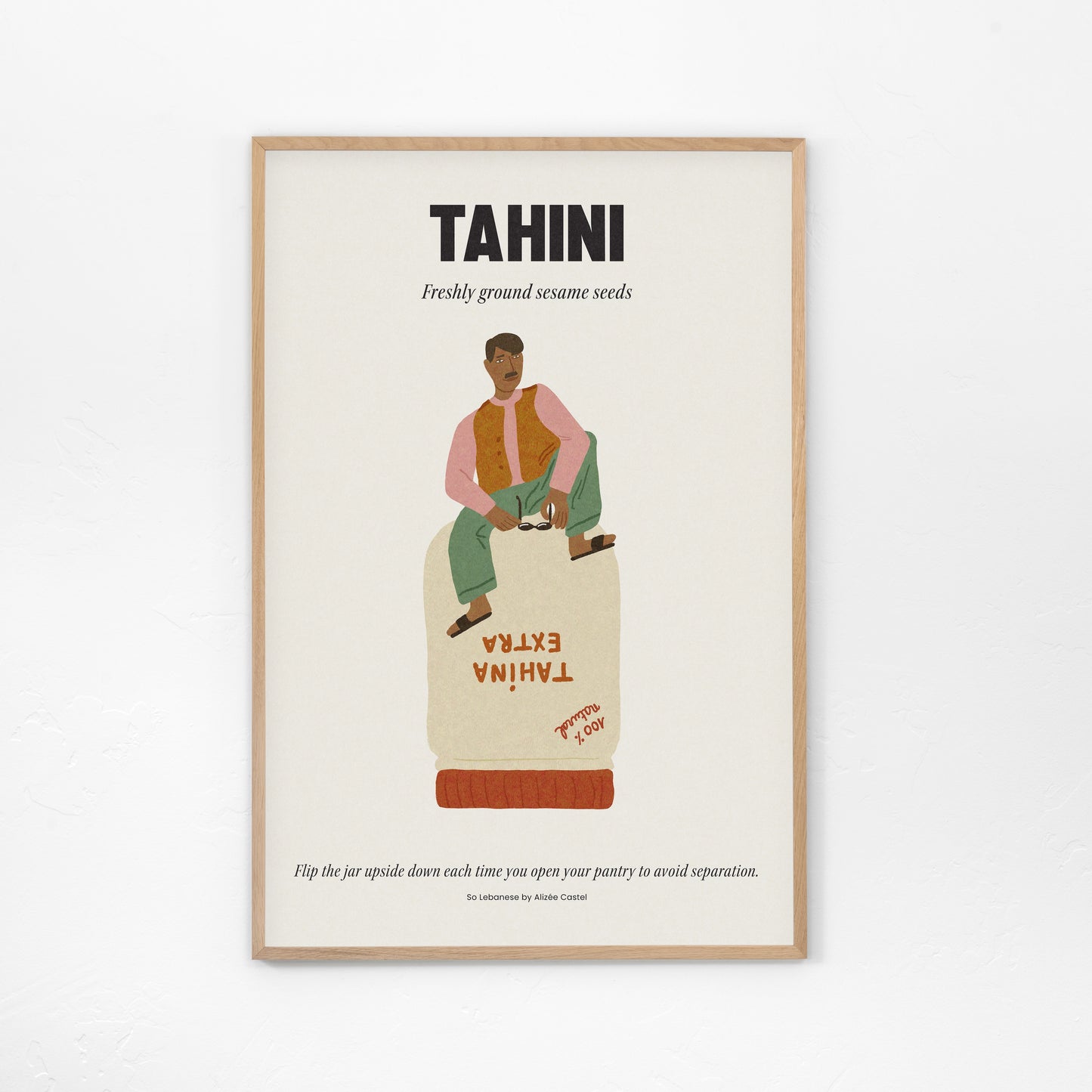 Tahini, Freshly ground sesame seeds