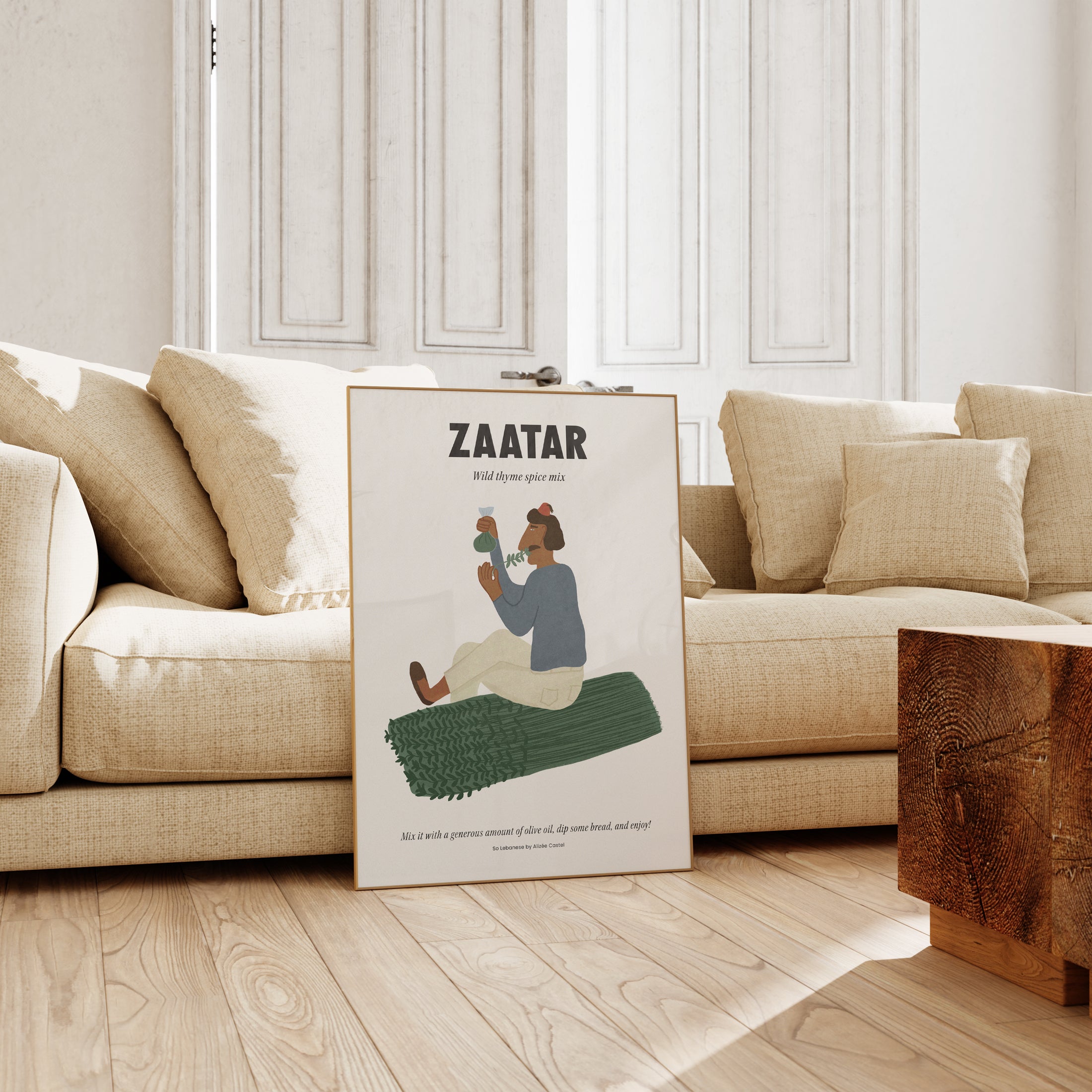 Zaatar, Wild thyme spice mix Art Print | Alizée Castel – Alizee Castel